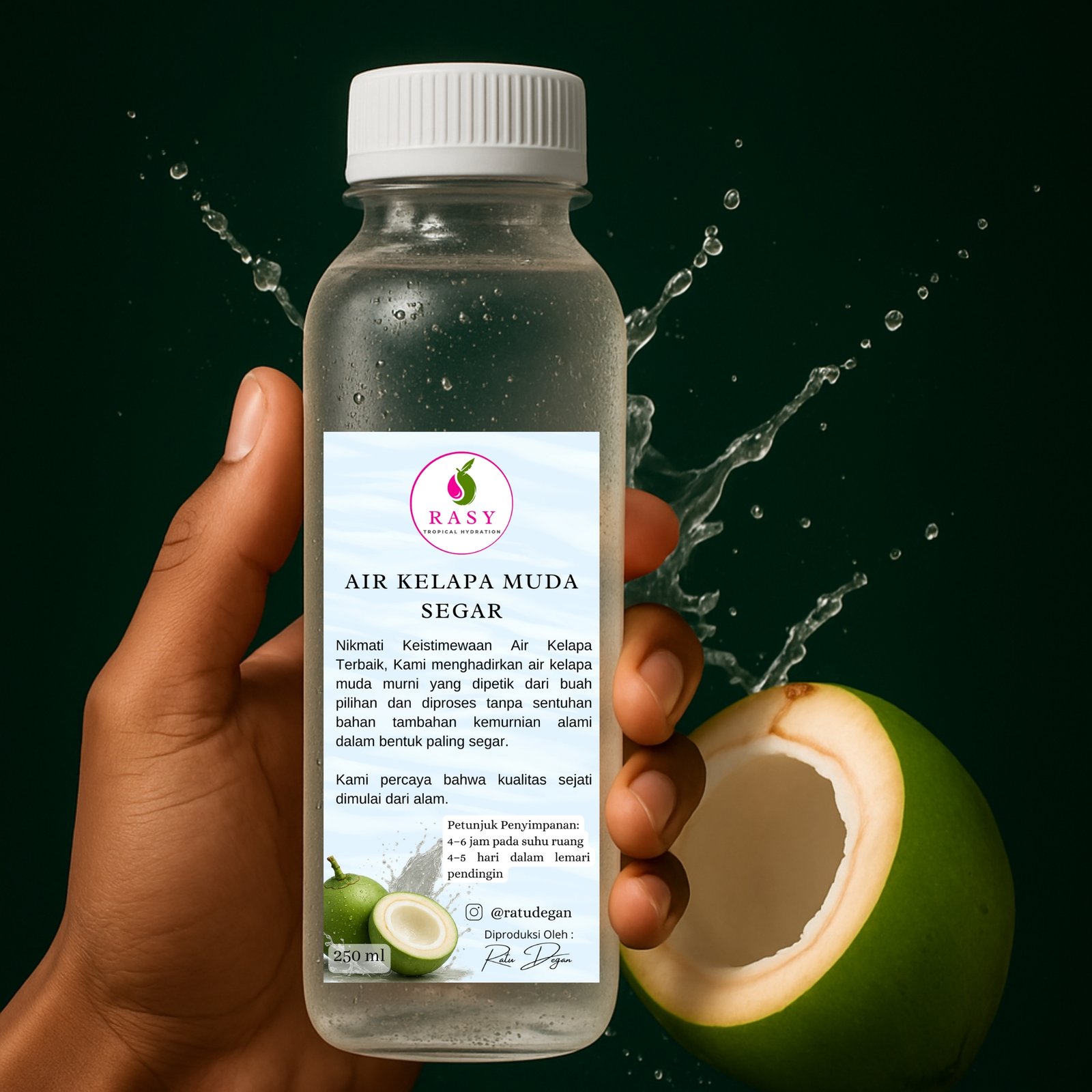 Air Kelapa Muda Segar– 250  ML