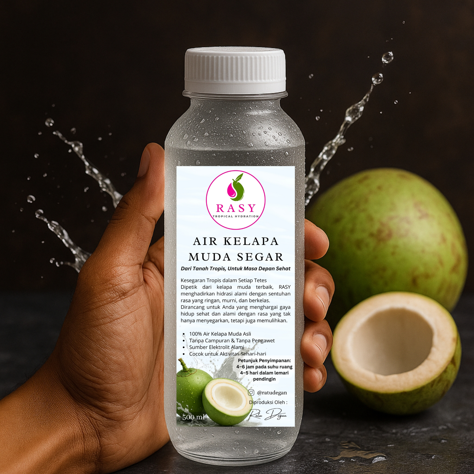 Air Kelapa Muda Segar– 500  ML